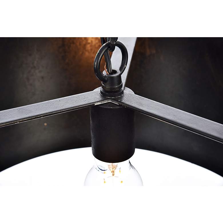 Image 6 Miro Collection Pendant D15 H9.25 Lt:1 Vintage Black Finish more views