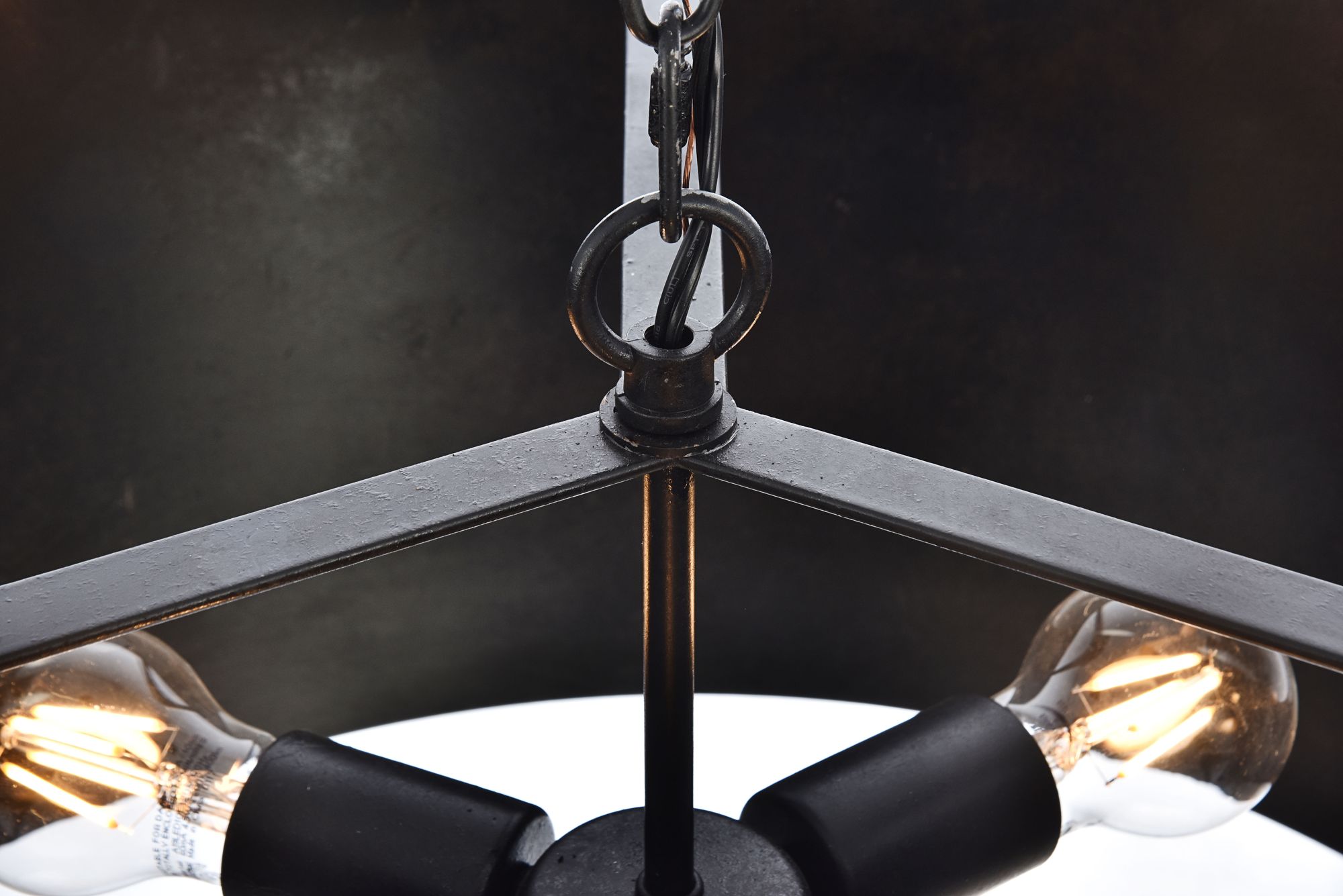 Miro Collection Pendant D20 H11.75 Lt:3 Vintage Black Finish