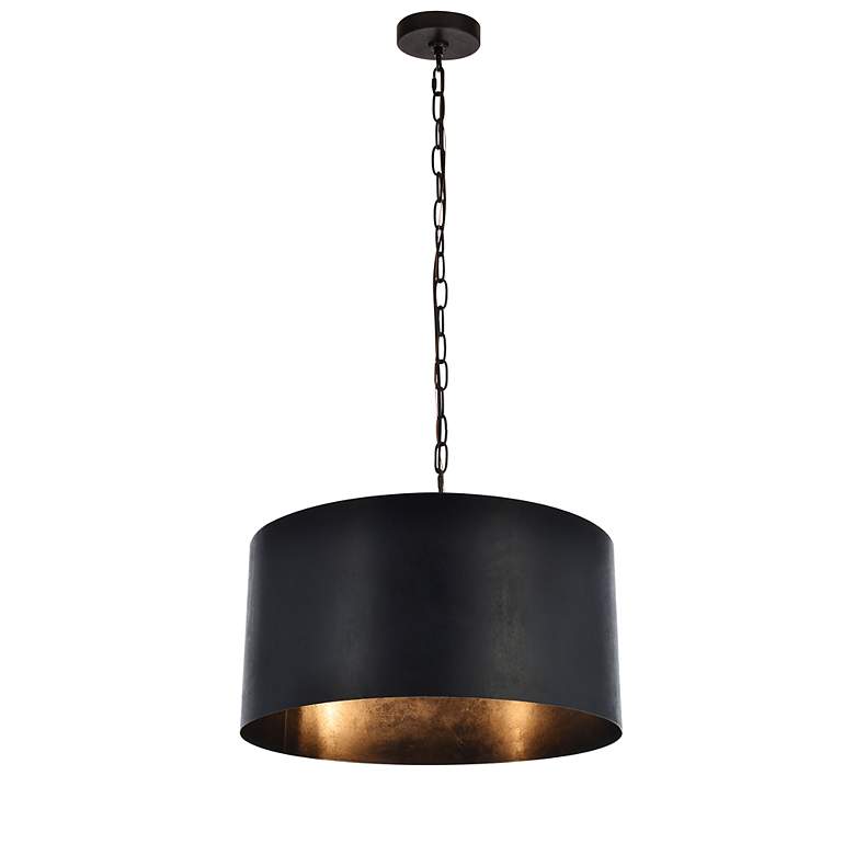 Image 3 Miro Collection Pendant D20 H11.75 Lt:3 Vintage Black Finish more views