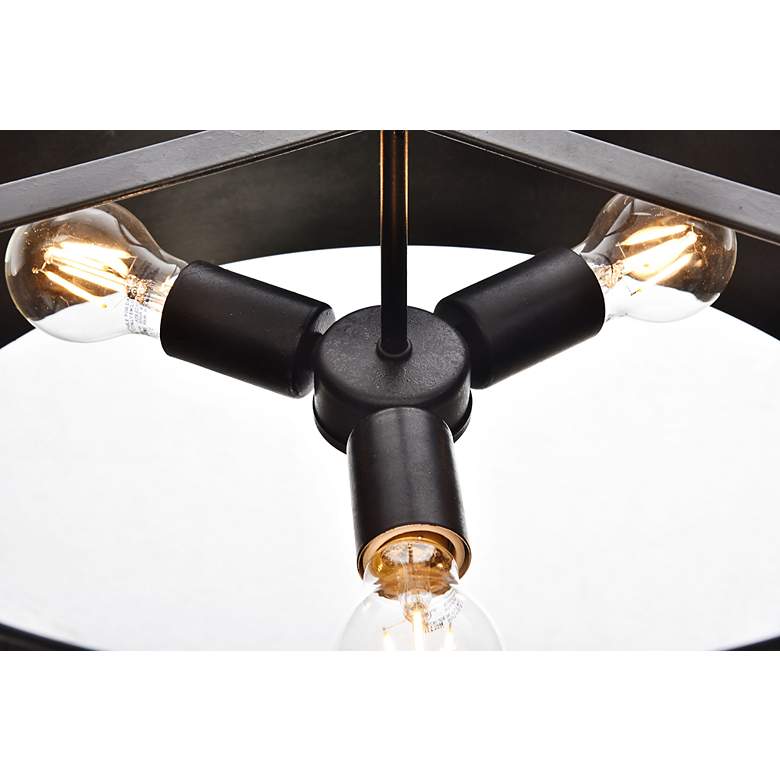 Image 5 Miro Collection Pendant D20 H11.75 Lt:3 Vintage Black Finish more views