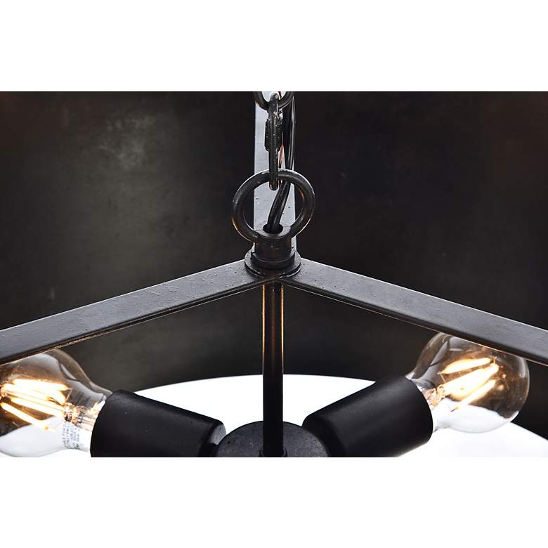 Image 6 Miro Collection Pendant D20 H11.75 Lt:3 Vintage Black Finish more views