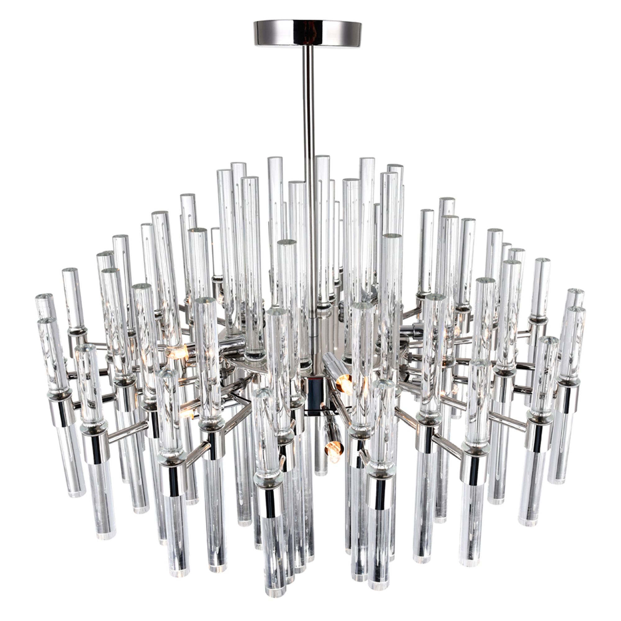 Image 2 Miroir 10 Light 26in Polished Nickel Chandelier more views