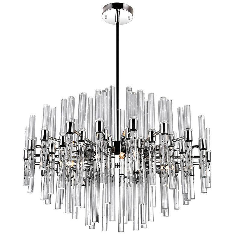 Image 1 Miroir 10 Light Chandelier With Polished Nickel Finish