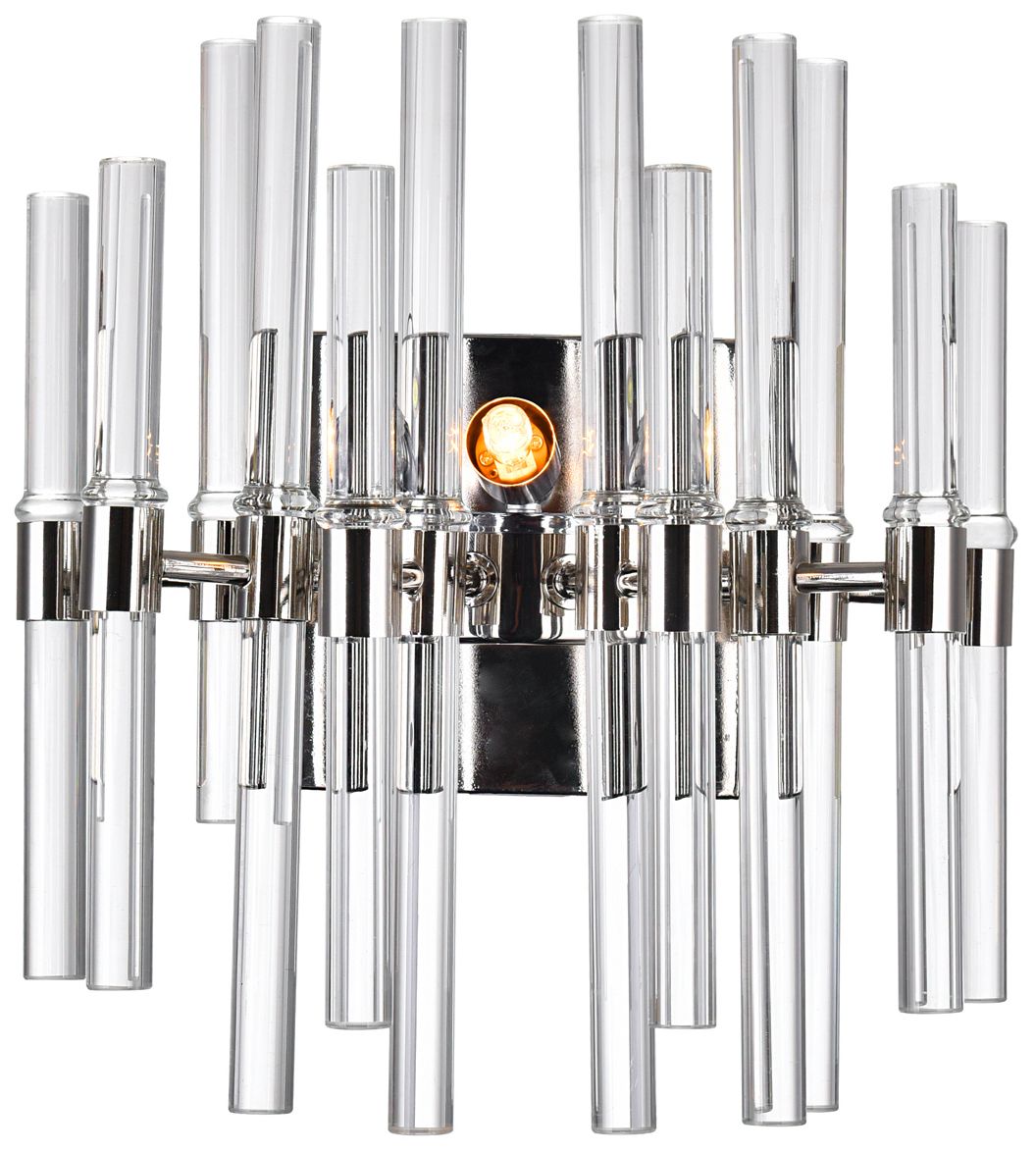 Miroir 2 Light 18in Polished Nickel Wall Light