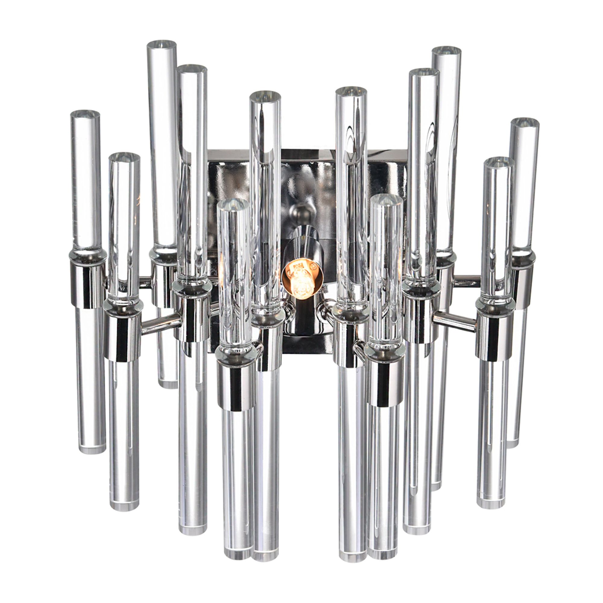 Image 5 Miroir 2 Light Wall Light With Polished Nickel Finish more views