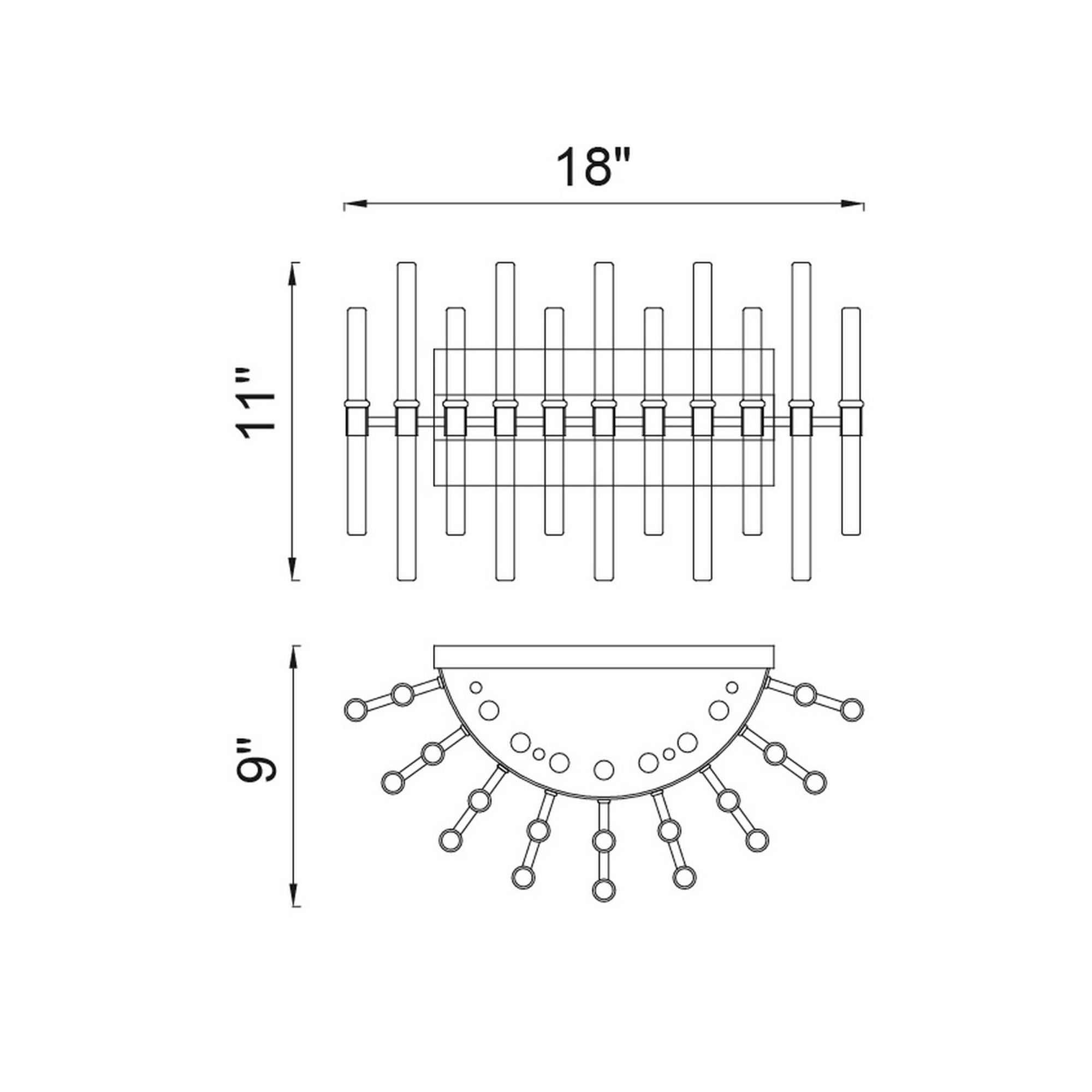 Image 6 Miroir 4 Light 18in Polished Nickel Vanity Light more views