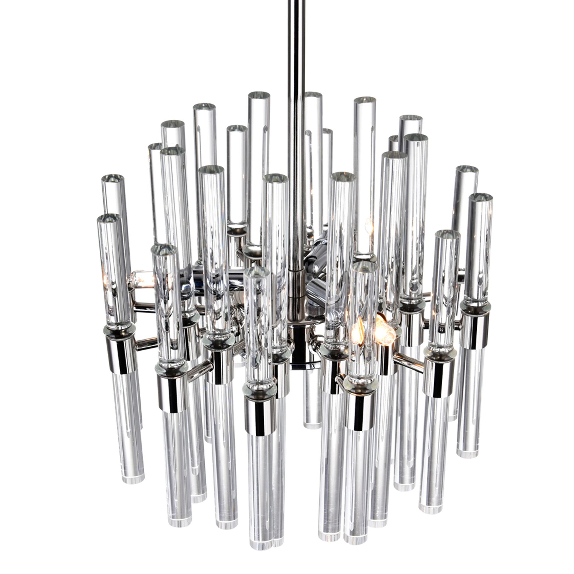 Image 3 Miroir 6 Light Mini Chandelier With Polished Nickel Finish more views