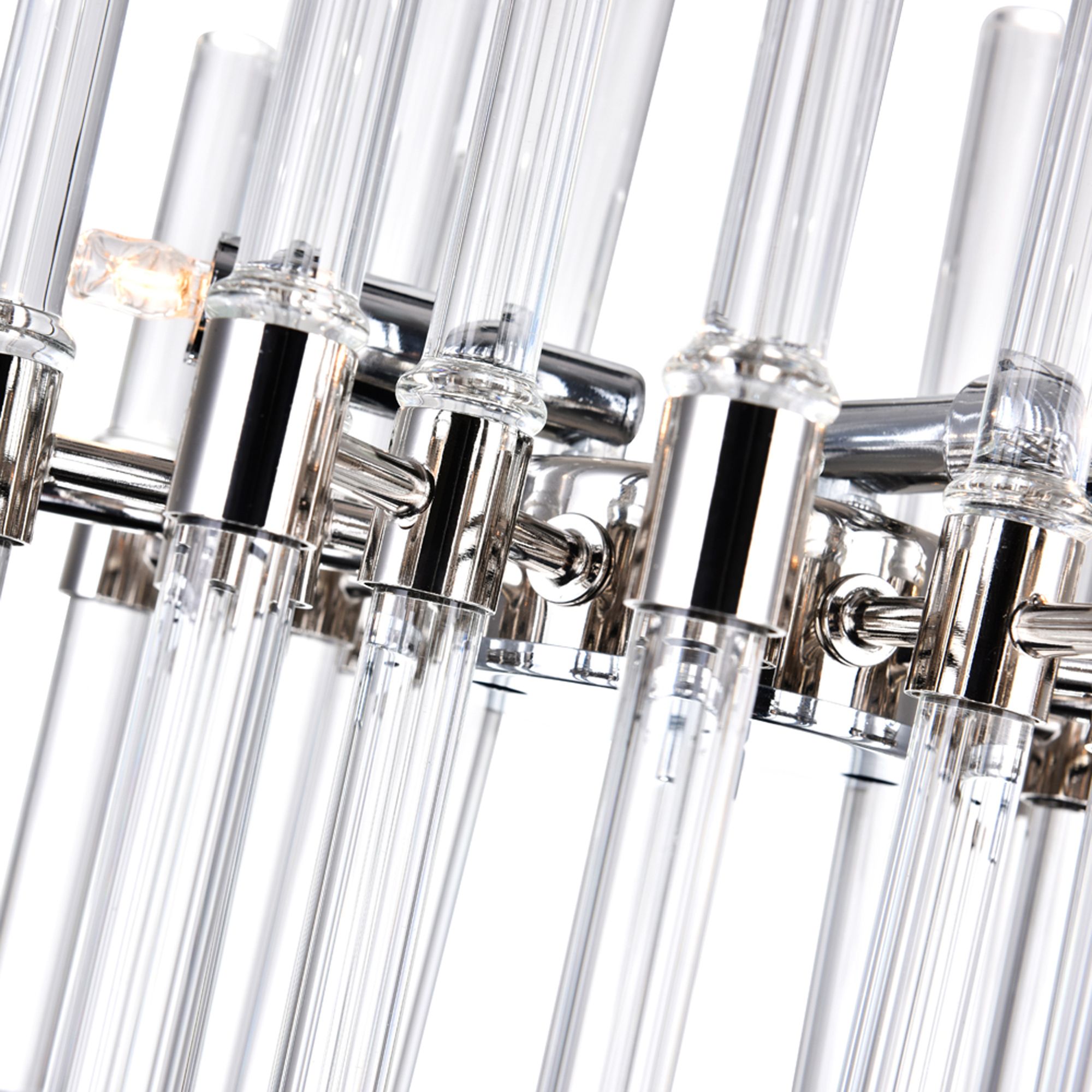 Image 5 Miroir 6 Light Mini Chandelier With Polished Nickel Finish more views