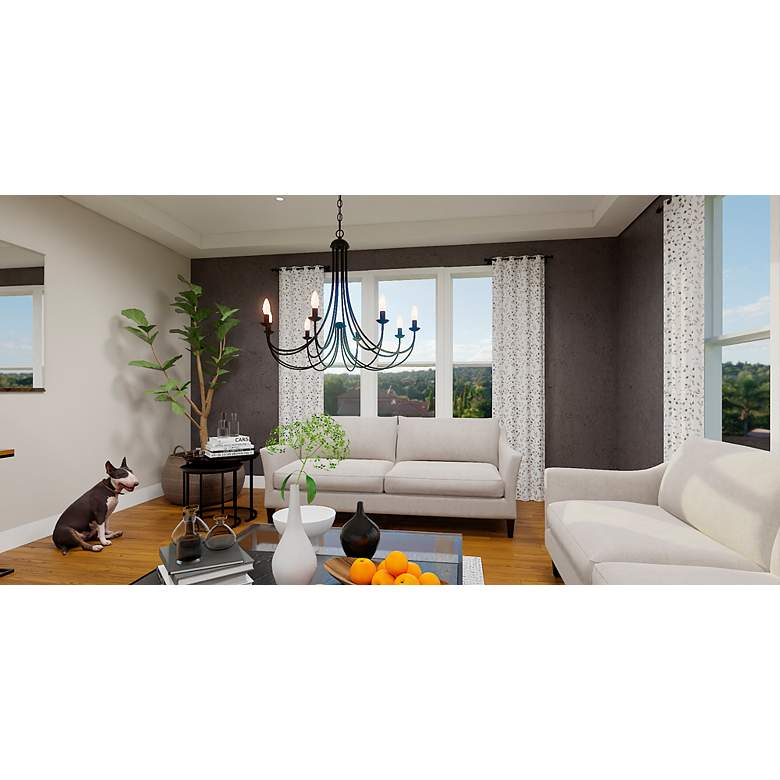 Image 7 Mirren 9-Light Imperial Bronze Chandelier more views