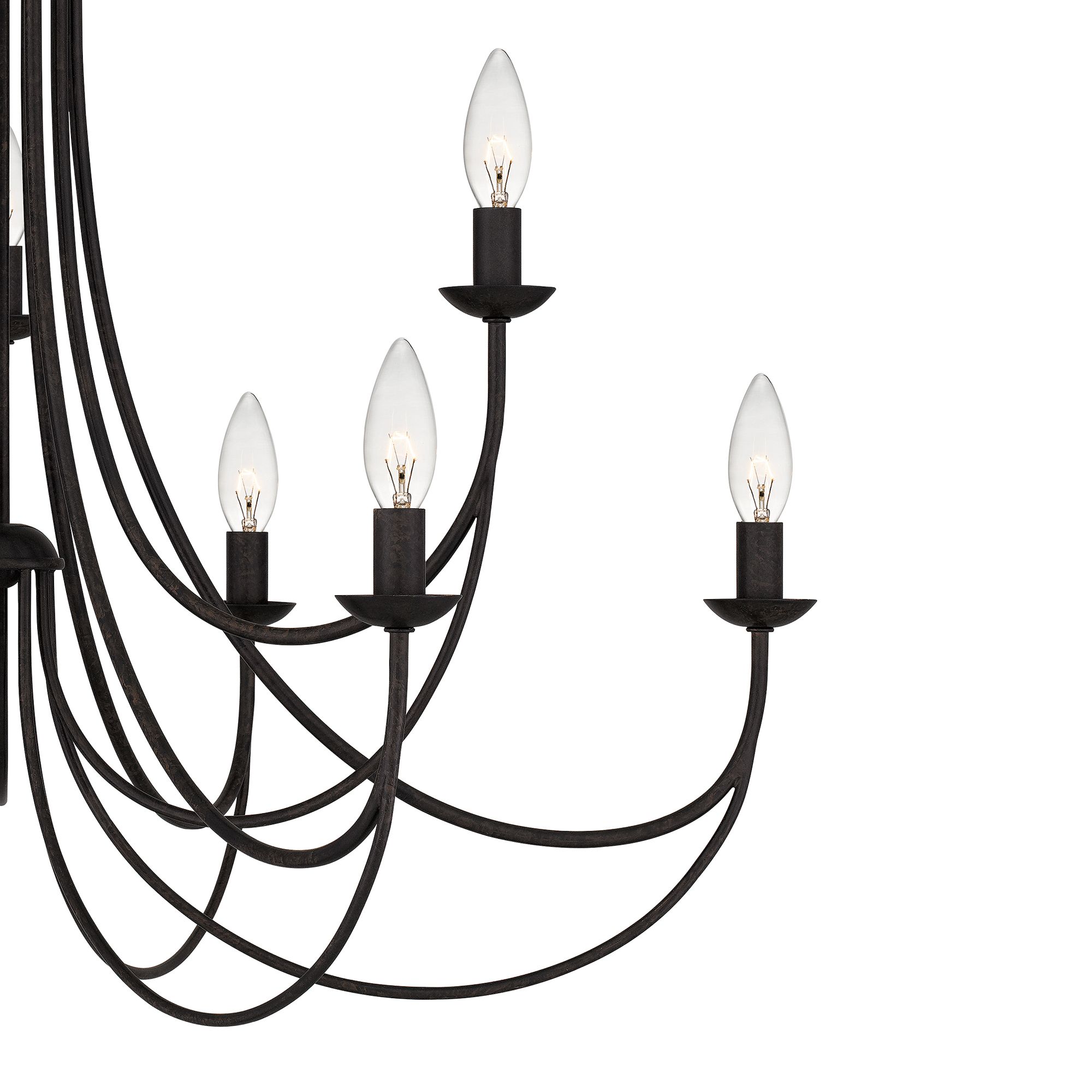 Mirren 9-Light Imperial Bronze Chandelier in scene