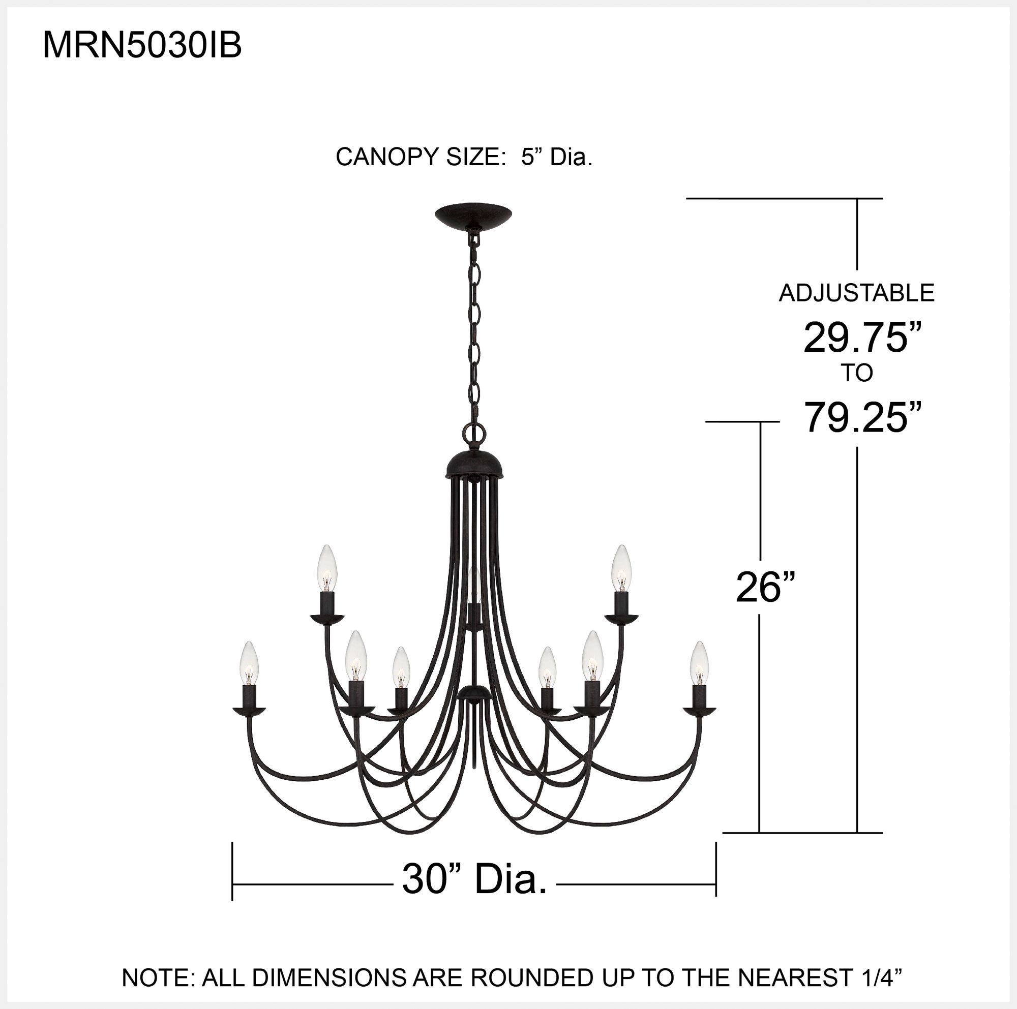 Mirren 9-Light Imperial Bronze Chandelier in scene