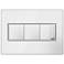 Mirror White 3-Gang Metal Wall Plate with 2 Switches and Dimmer