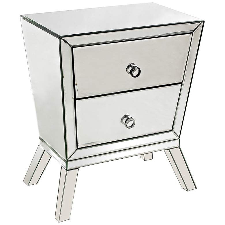 Image 1 Mirrored Collection 2-Drawer Accent Cabinet
