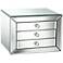 Mirrored Glass 3-Drawer Jewelry Box