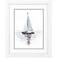 Mirrored Sailboat II 28"W x 34"H Framed Art