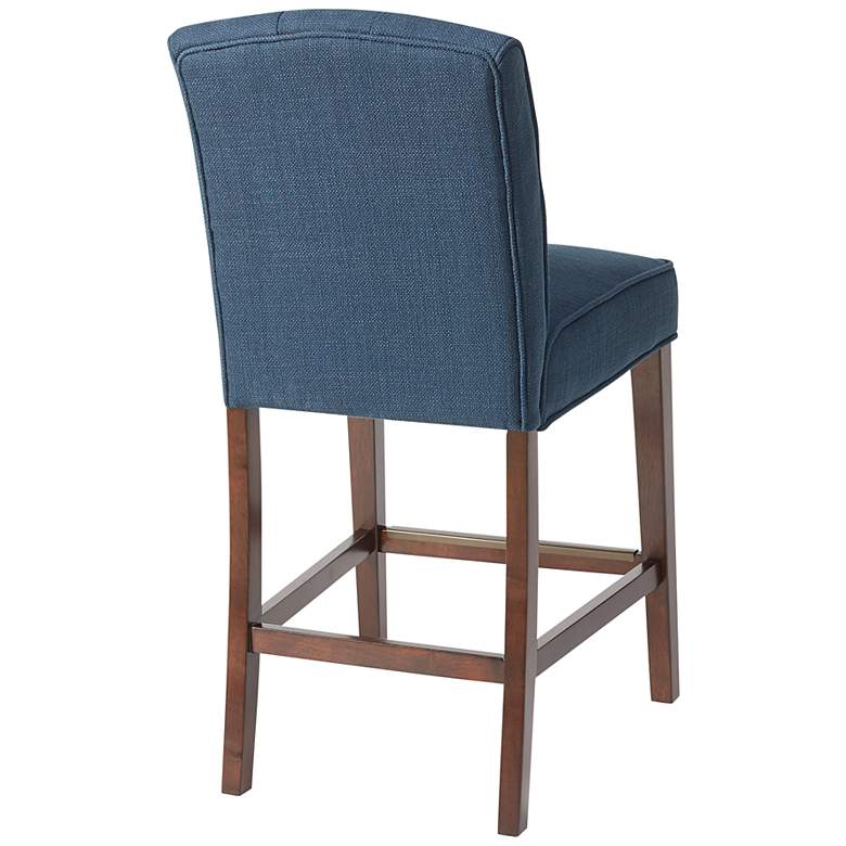 Image 3 Misha 26 inch Navy Fabric Tufted Counter Stool more views