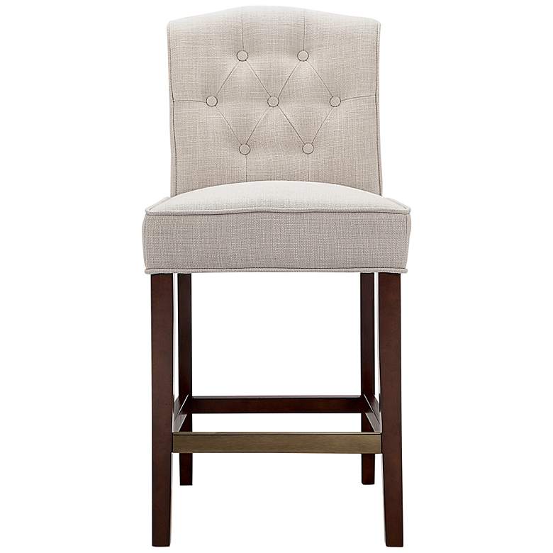Image 4 Misha 26" Tan Tufted Fabric Counter Stool more views