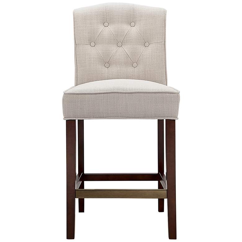 Image 4 Misha 26 inch Tan Tufted Fabric Counter Stool more views