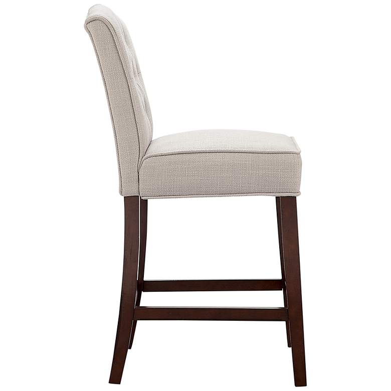 Image 5 Misha 26" Tan Tufted Fabric Counter Stool more views