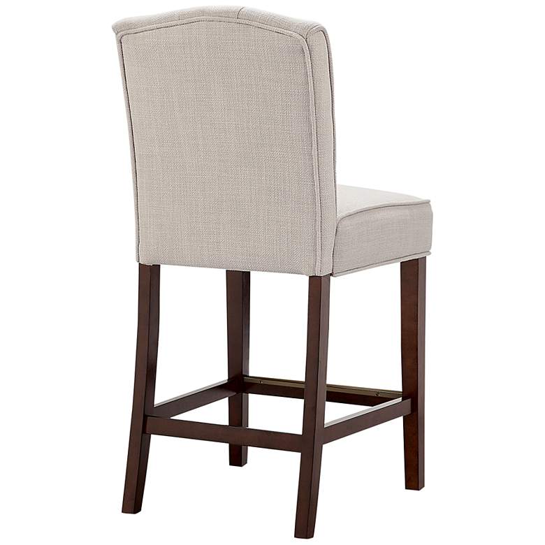 Image 6 Misha 26" Tan Tufted Fabric Counter Stool more views