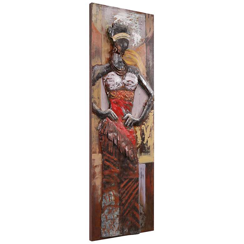 Image 6 Miss-tic 60" High Mixed Media Metal Dimensional Wall Art more views