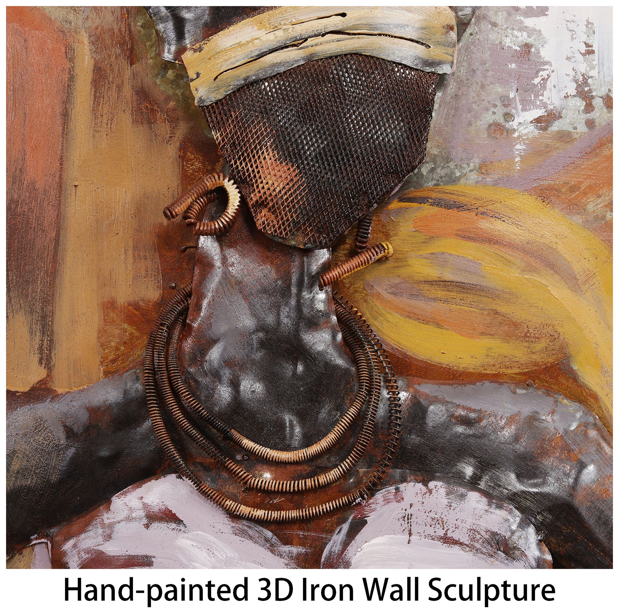 Miss-tic 60" High Mixed Media Metal Dimensional Wall Art in scene
