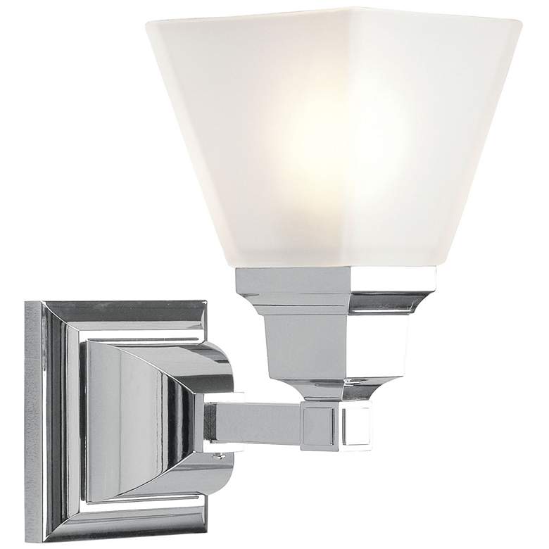 Image 2 Mission 1-Light 9.5-in Chrome Bell Vanity Light