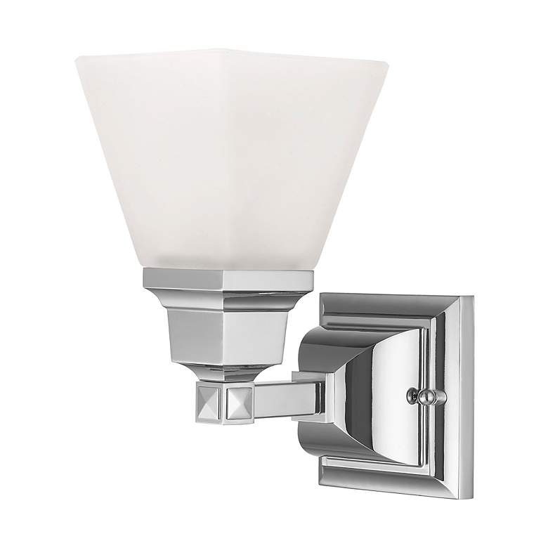 Image 3 Mission 1-Light 9.5-in Chrome Bell Vanity Light more views