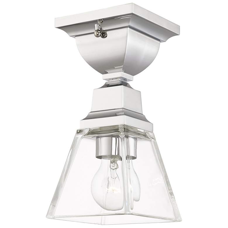 Image 1 Mission 1 Light Polished Chrome Ceiling Mount