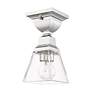 3_Mission 1 Light Polished Chrome Ceiling Mount more views