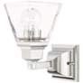 2_Mission 1 Light Polished Chrome Wall Sconce