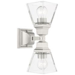 Mission 2 Light Brushed Nickel Wall Sconce