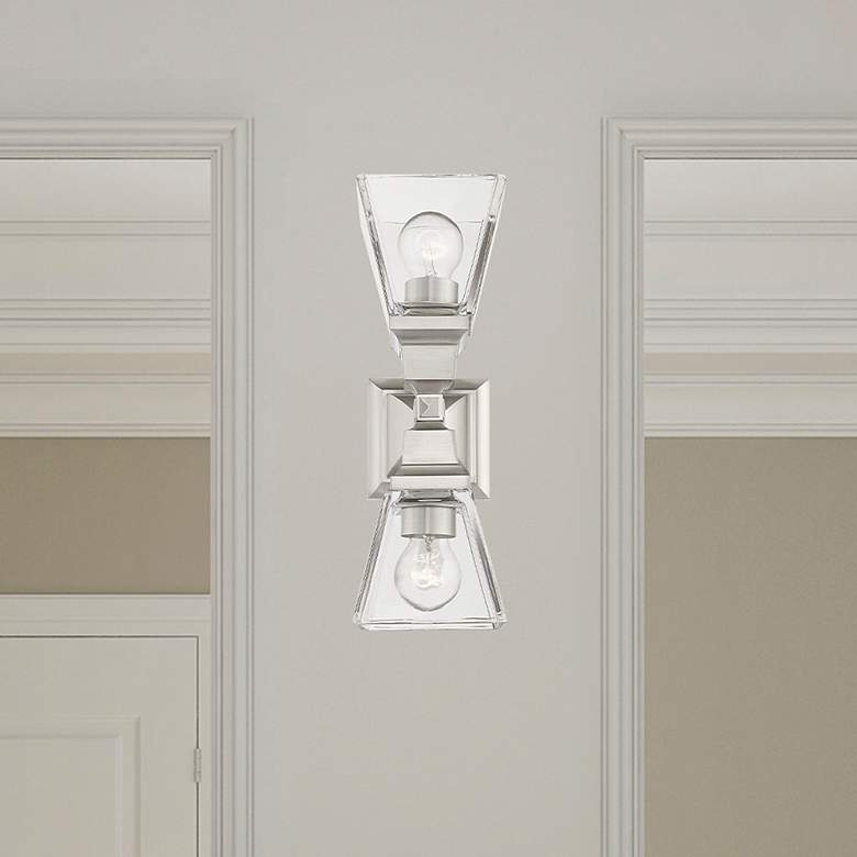 Image 1 Mission 2 Light Brushed Nickel Wall Sconce