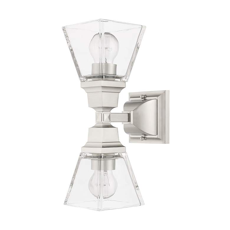 Image 4 Mission 2 Light Brushed Nickel Wall Sconce more views