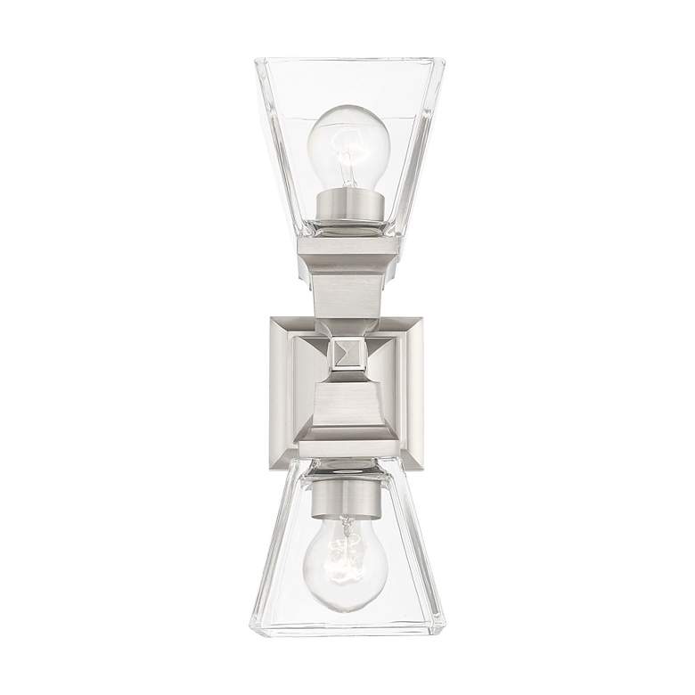 Image 6 Mission 2 Light Brushed Nickel Wall Sconce more views