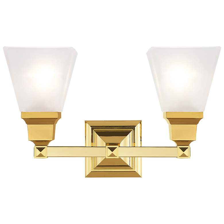 Image 2 Mission 2 Light Polished Brass Bath Vanity