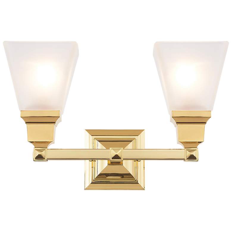 Image 4 Mission 2 Light Polished Brass Bath Vanity more views