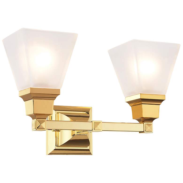 Image 5 Mission 2 Light Polished Brass Bath Vanity more views