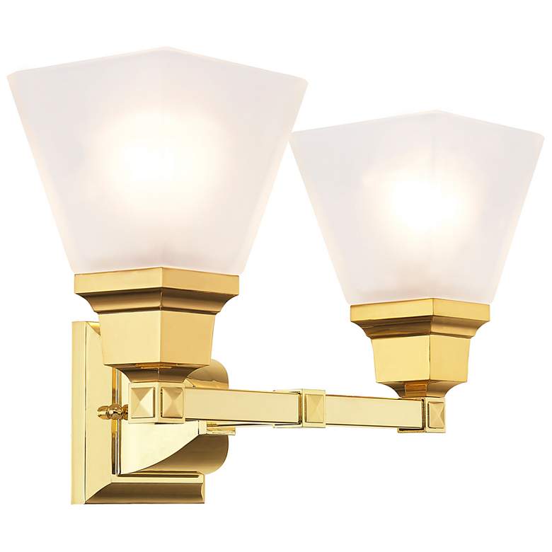 Image 6 Mission 2 Light Polished Brass Bath Vanity more views