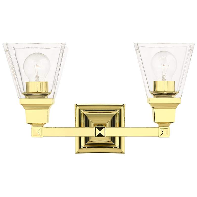 Image 1 Mission 2 Light Polished Brass Bath Vanity