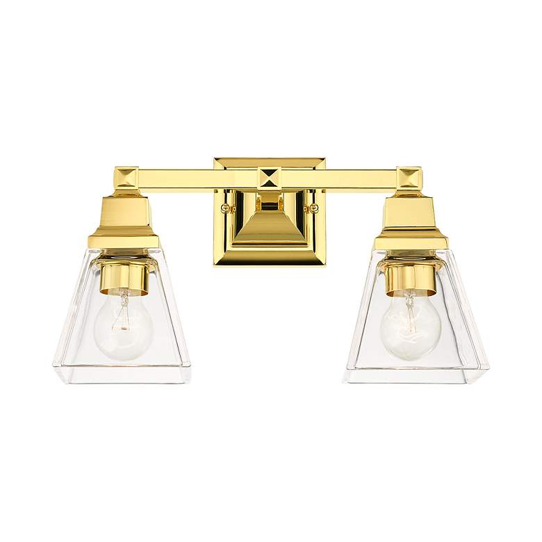 Image 6 Mission 2 Light Polished Brass Bath Vanity more views