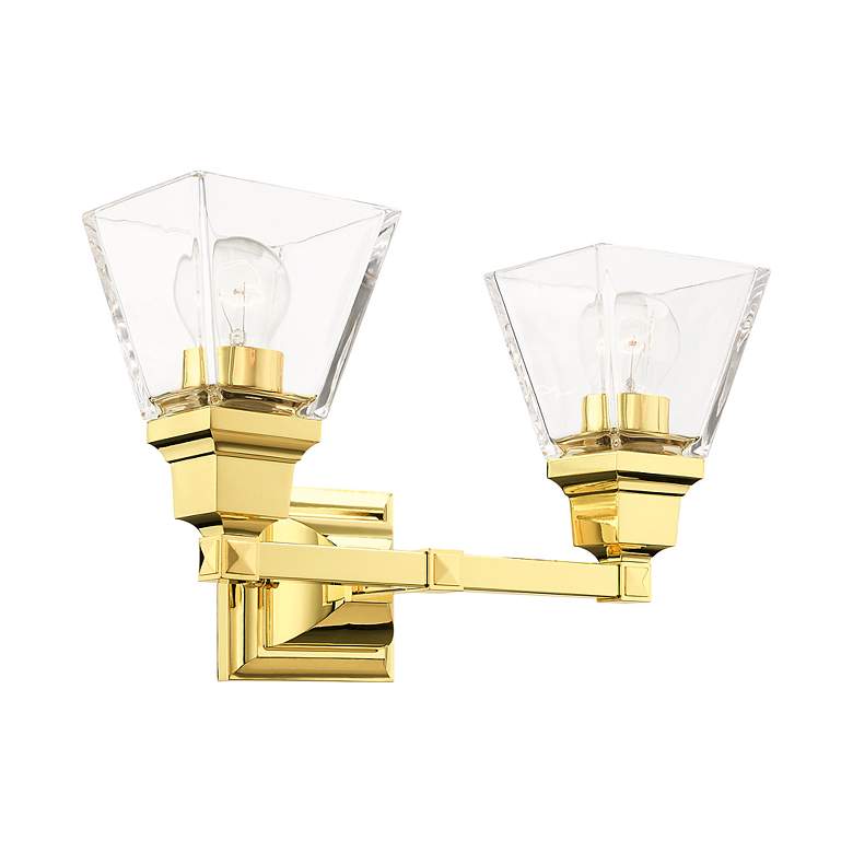 Image 7 Mission 2 Light Polished Brass Bath Vanity more views