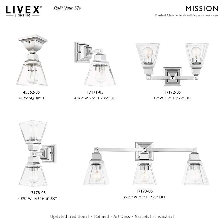 Image 3 Mission 2 Light Polished Chrome Bath Vanity more views