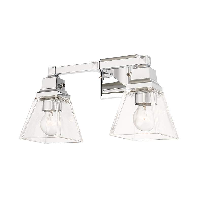 Image 7 Mission 2 Light Polished Chrome Bath Vanity more views