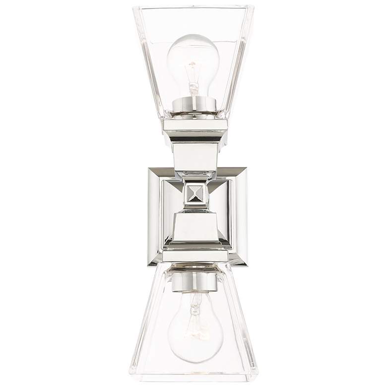 Image 5 Mission 2 Light Polished Chrome Wall Sconce more views