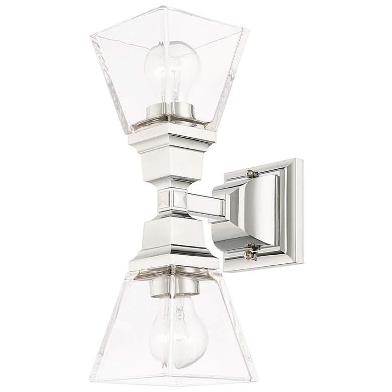 Image 6 Mission 2 Light Polished Chrome Wall Sconce more views