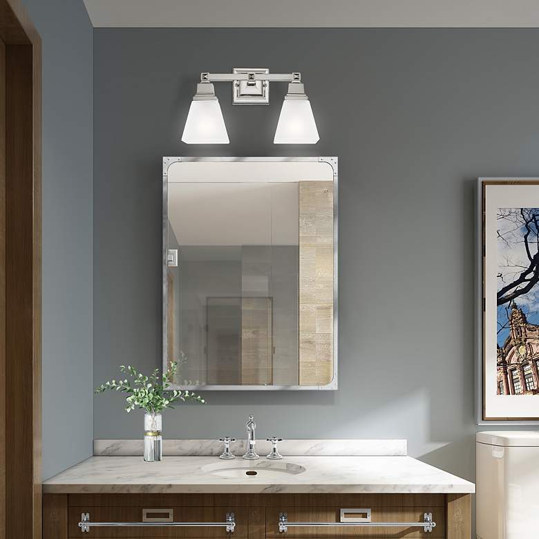 Image 7 Mission 2 Light Polished Nickel Bath Vanity more views