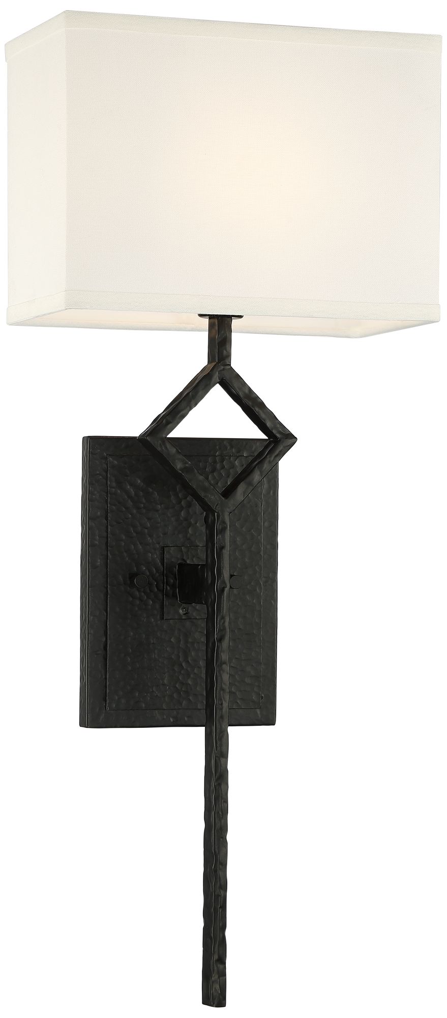 tall black wall sconce