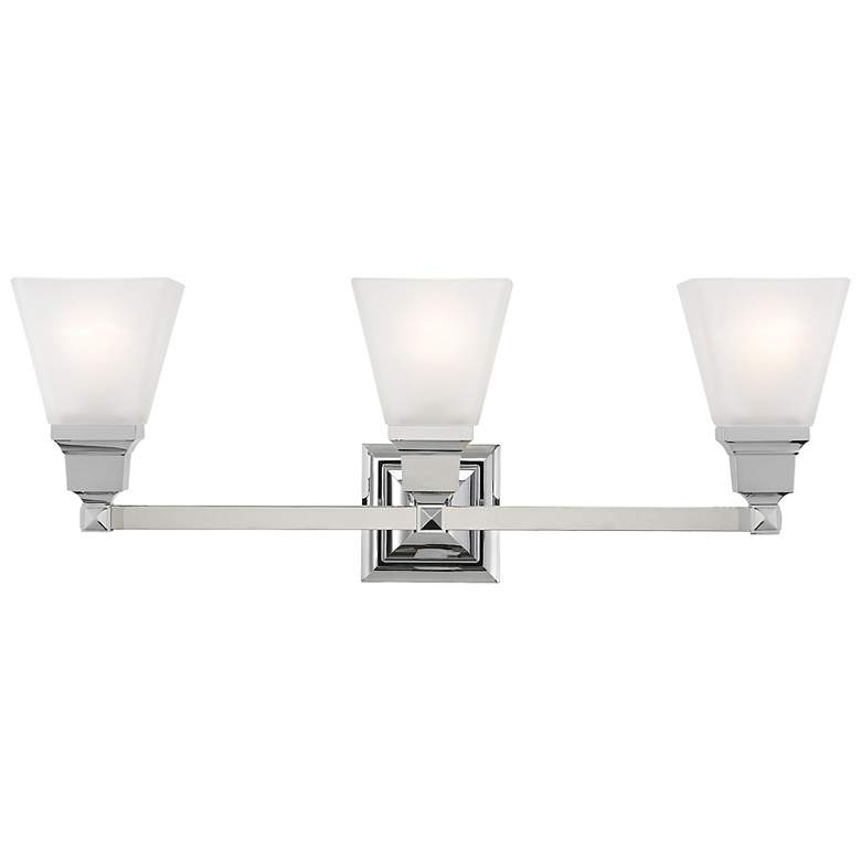 Image 3 Mission 25 1/4" Wide Polished Chrome 3-Light Bath Light