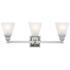 Mission 25 1/4" Wide Polished Chrome 3-Light Bath Light